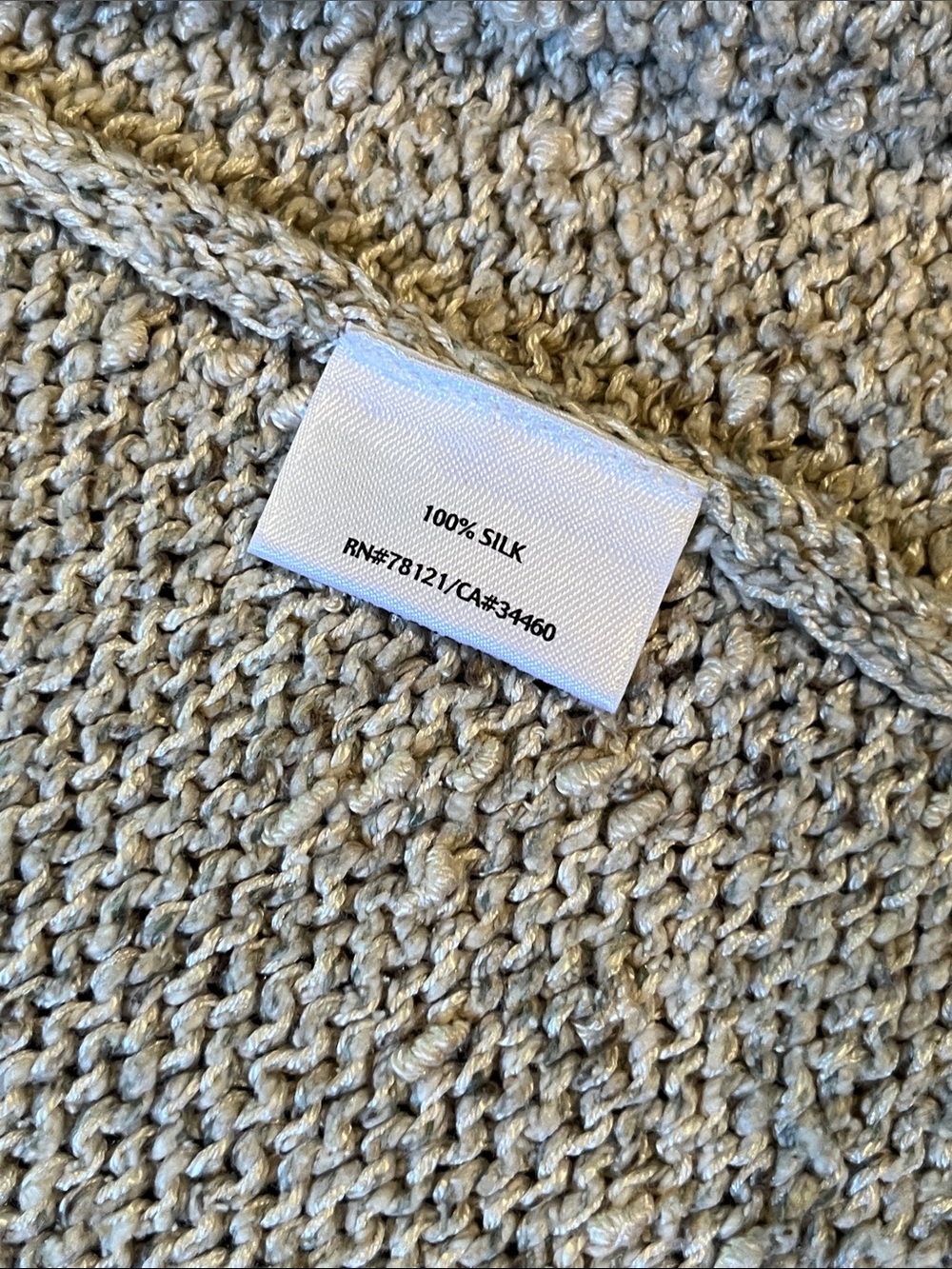 Eileen Fisher Open-Front Cardigan in Light Beige - Picture 4 of 5